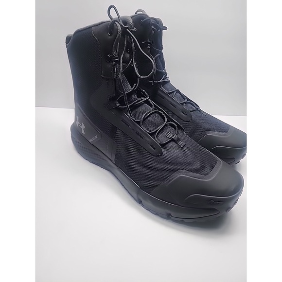 Under Armour Valsetz Mens Tactical Military Lace Up Combat Boots 14 Black Vibram